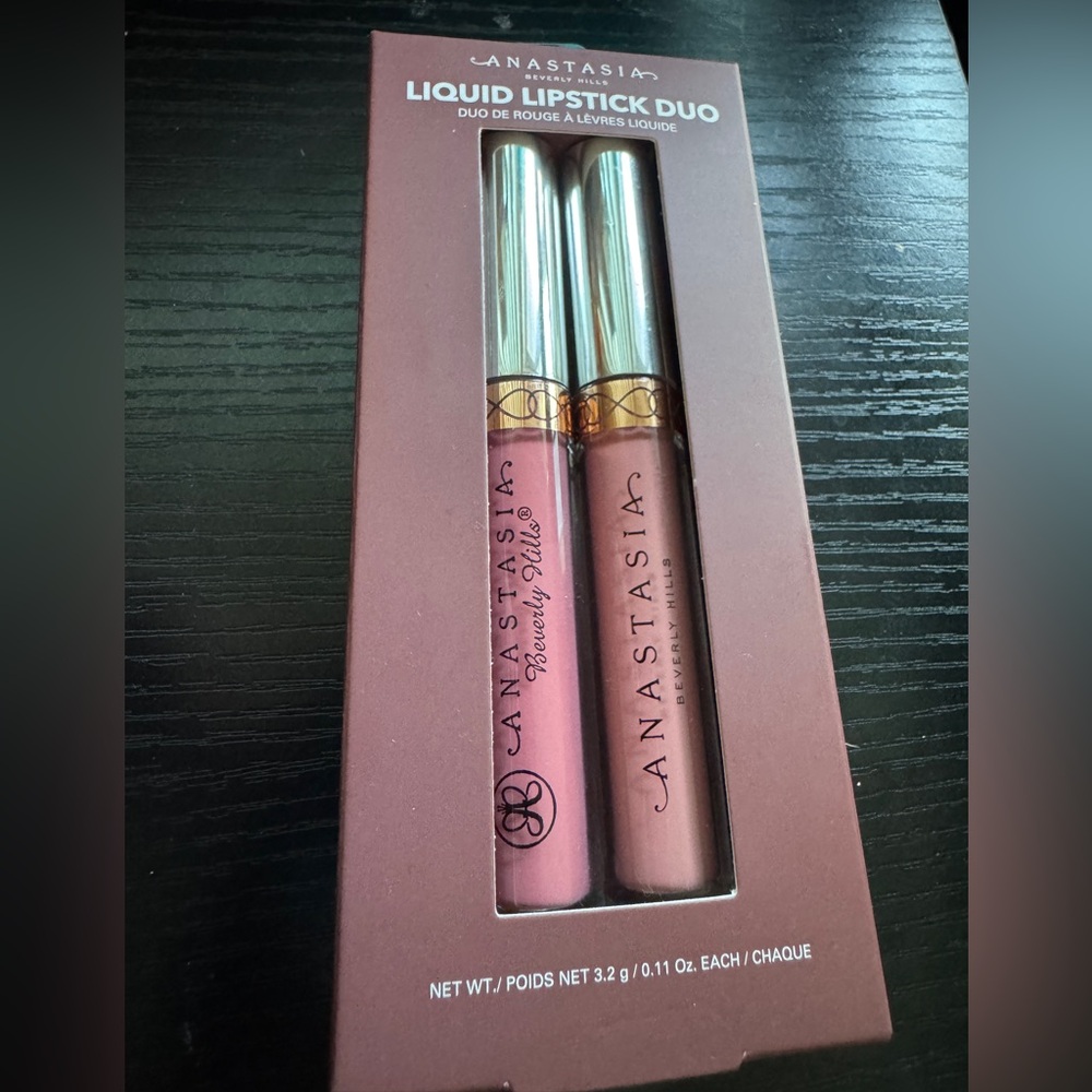 Anastasia Beverly Hills Liquid Lipstick Duo Set CRUSH / DUSTY ROSE - 2 Full Size